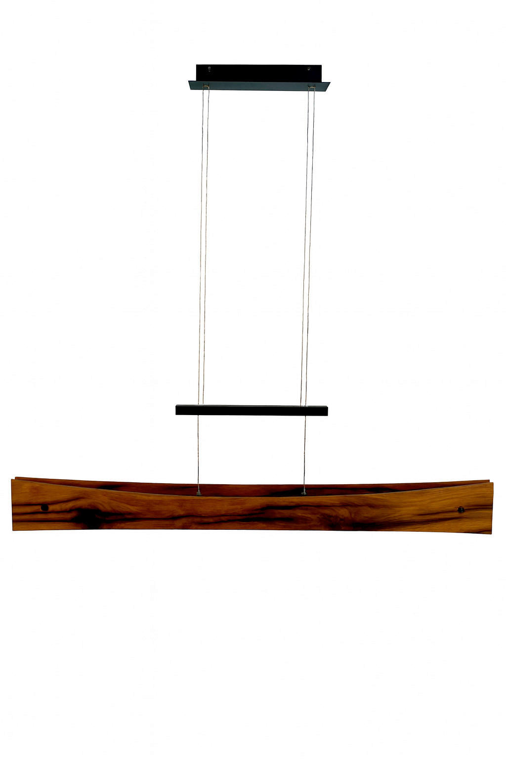 LED-HÄNGELEUCHTE Bodensee 118/9/165 cm   - Eiche dunkel, Natur, Holz/Metall (118/9/165cm) - Waldwelt