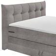 BOXSPRINGBETT 180/200 cm  in Dunkelgrau  - Dunkelgrau/Schwarz, Basics, Holzwerkstoff/Kunststoff (180/200cm) - Esposa