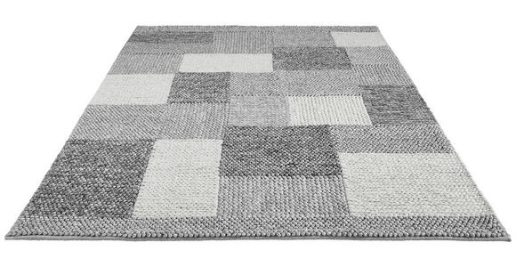 HANDWEBTEPPICH 80/150 cm Nordic Grau, Dunkelgrau  - Dunkelgrau/Grau, Natur, Textil (80/150cm) - Linea Natura