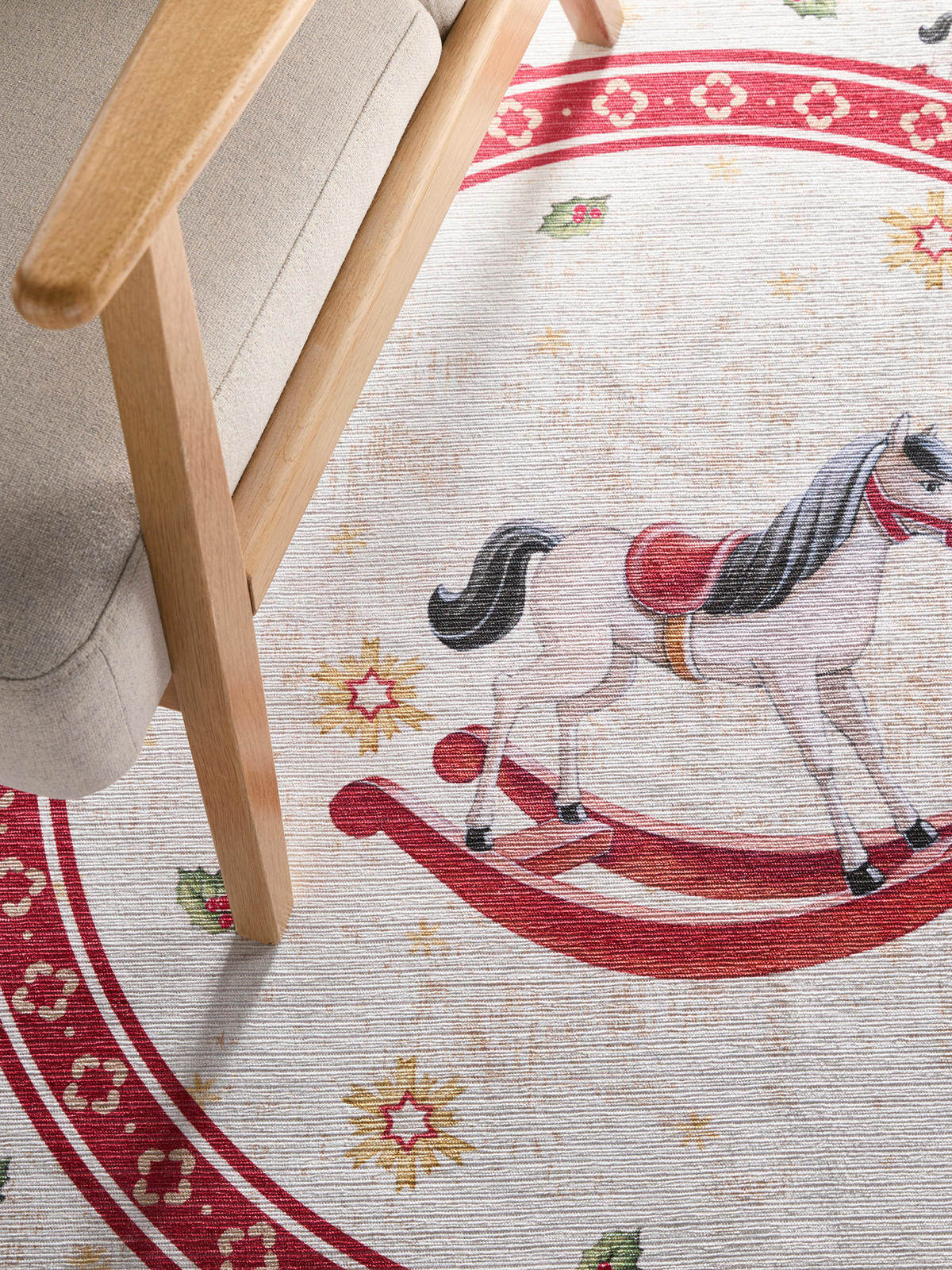 EVENTTEPPICH 160 cm Toy's Delight Limited Edition  - Rot/Creme, MODERN, Kunststoff/Textil (160cm) - Villeroy & Boch