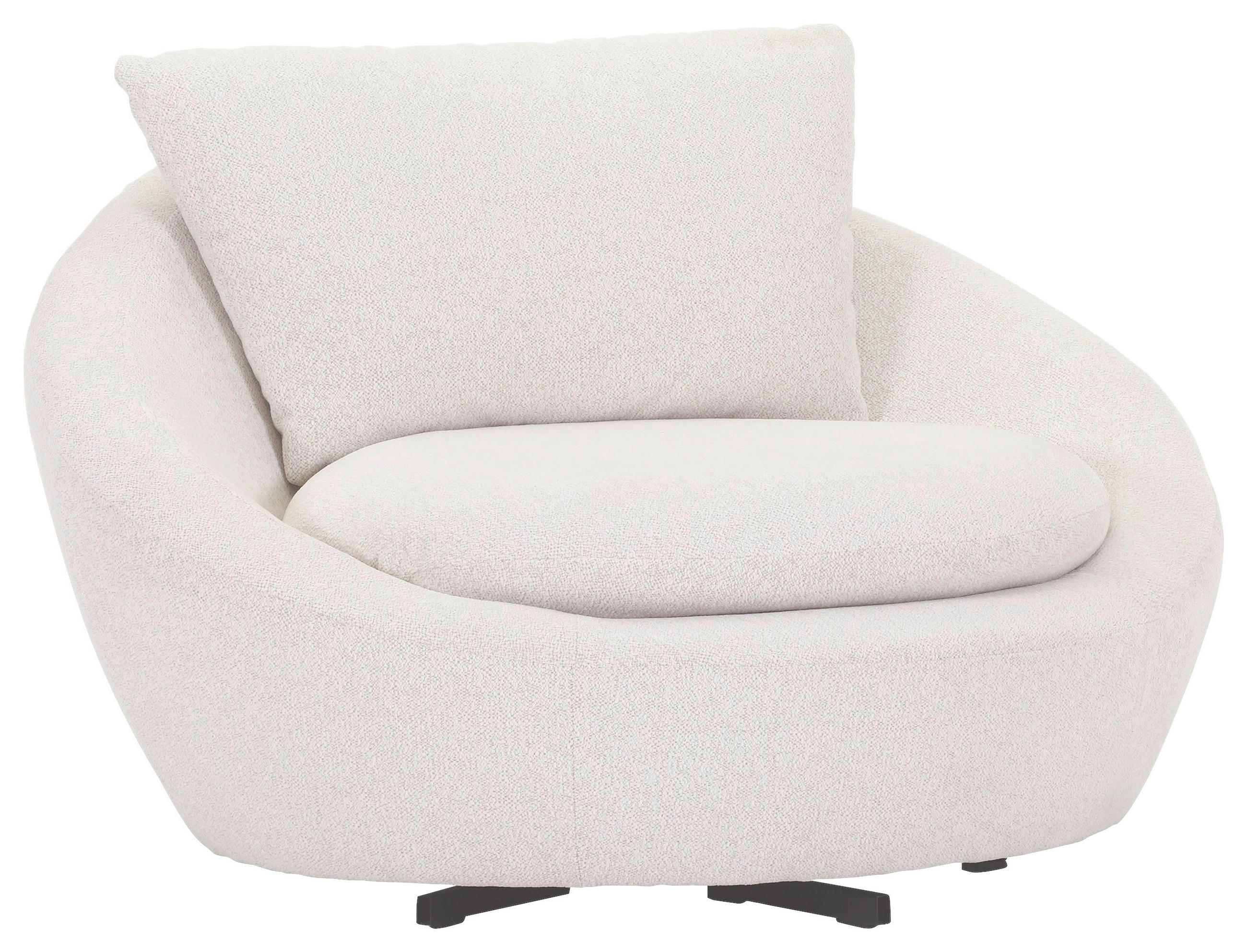 Stylife KŘESLO, textil, krémová