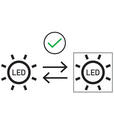 LED-DECKENLEUCHTE 92/25 cm   - Chromfarben/Schwarz, Trend, Glas/Kunststoff (92/25cm) - Dieter Knoll