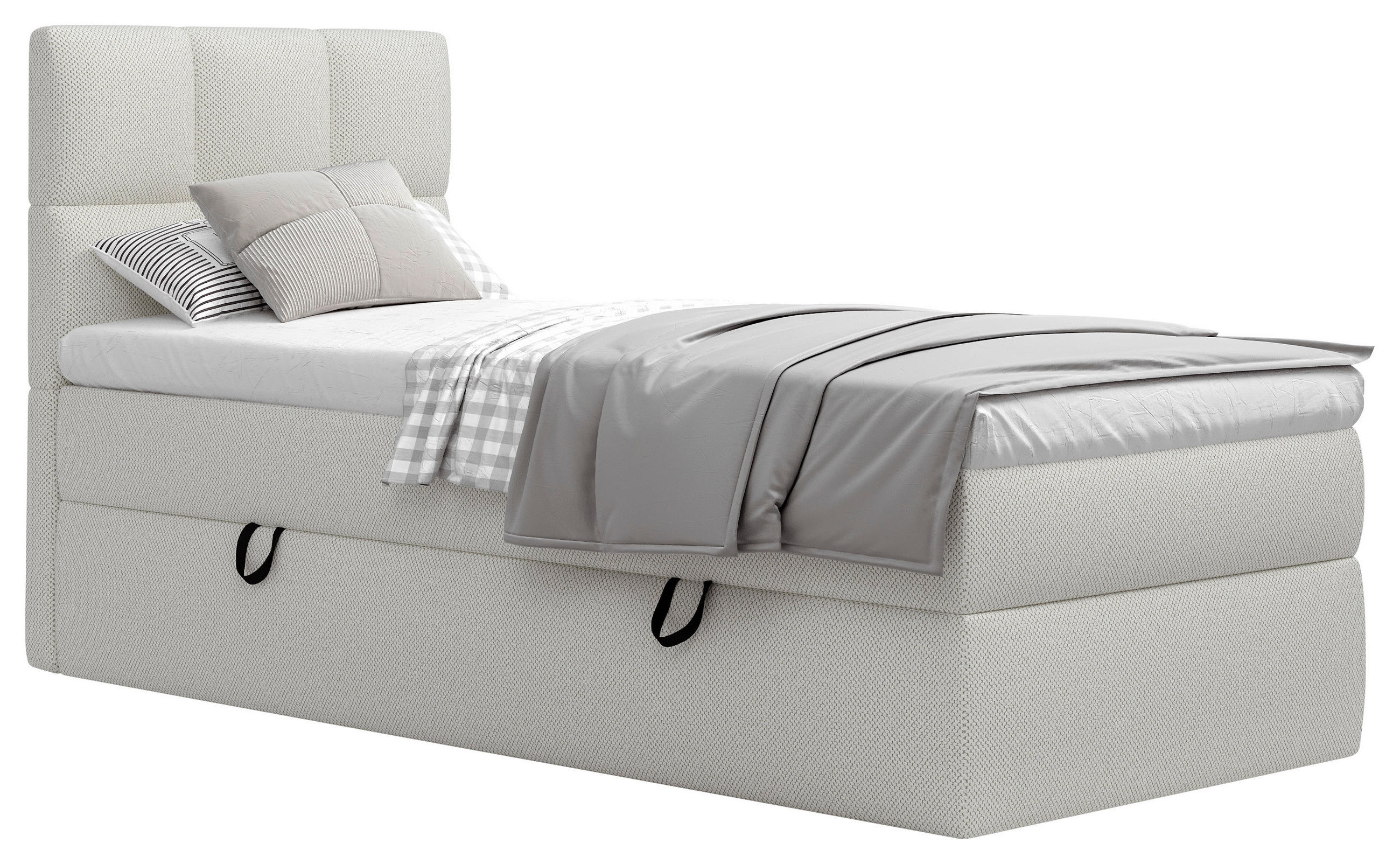BOXSÄNG 90/200 cm  i beige  - beige/svart, Modern, trämaterial/trä (90/200cm) - MID.YOU