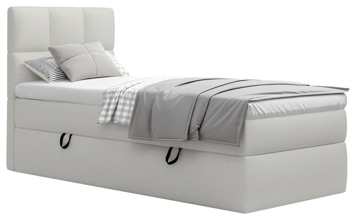 BOXSÄNG 90/200 cm  i beige  - beige/svart, Modern, trämaterial/trä (90/200cm) - MID.YOU