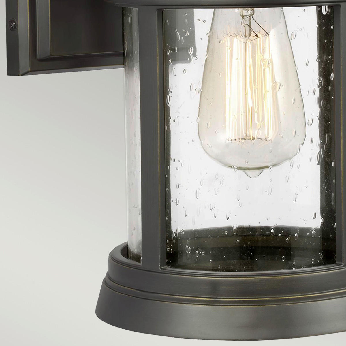 AUSSENWANDLEUCHTE - Bronzefarben, Konventionell, Glas (19,1/22,6/32,9cm) - Elstead Lighting