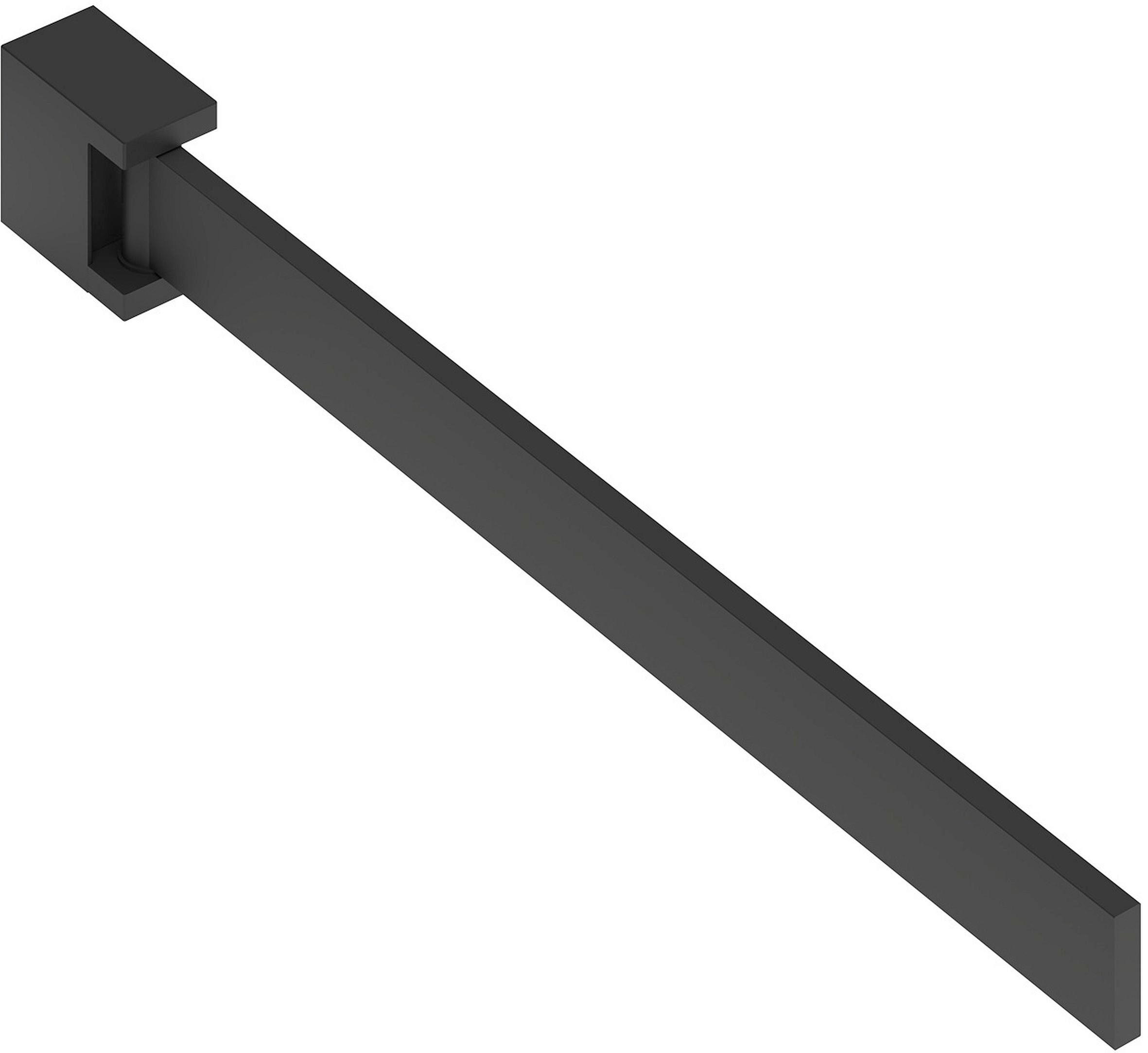 HANDTUCHHALTER Schwarz  - Schwarz, MODERN, Metall (3/4,6/42cm) - Dieter Knoll