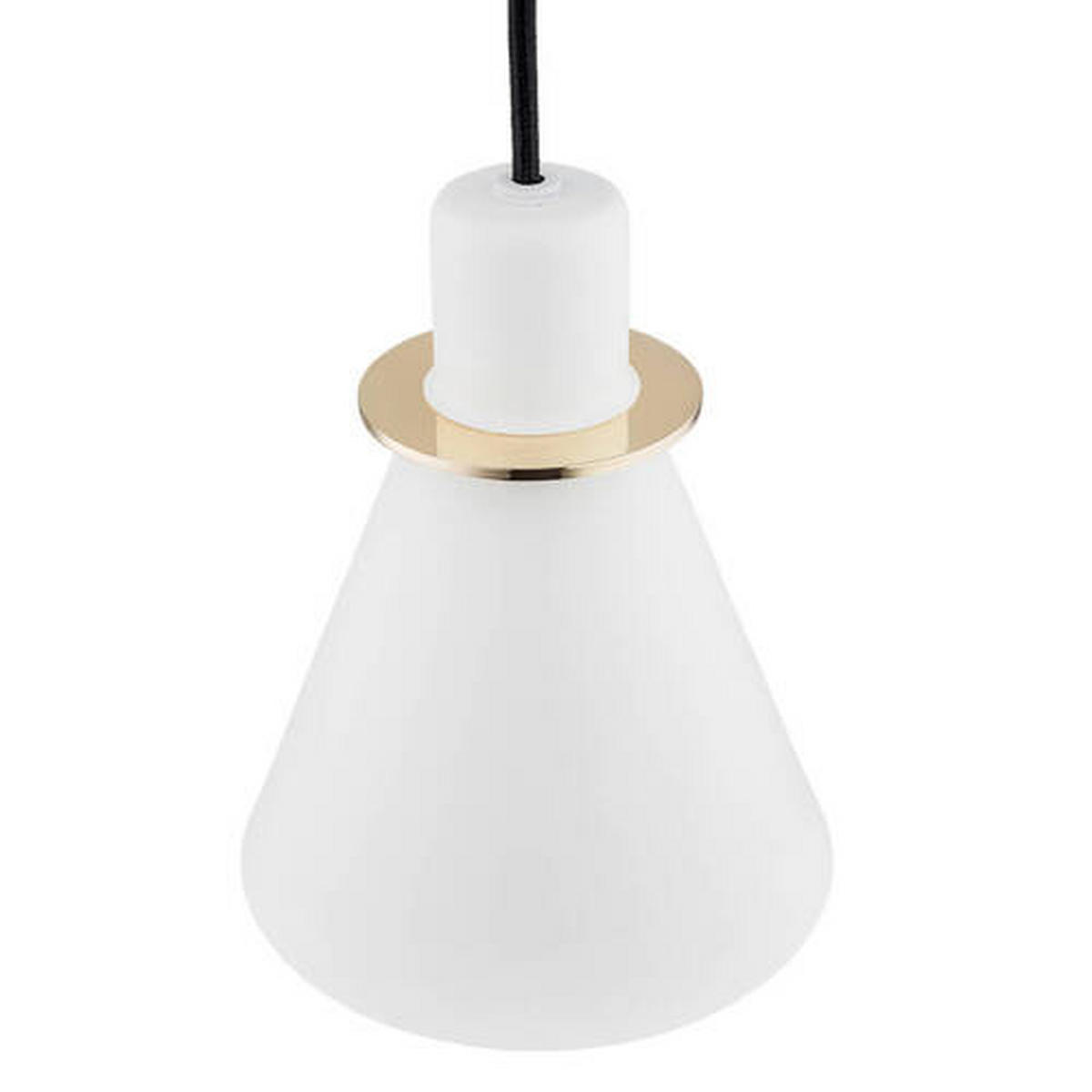 HÄNGELEUCHTE 100/14,5/14,5 cm  - Goldfarben/Weiß, Basics, Metall (100/14,5/14,5cm)
