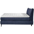 BOXSPRINGBETT 180/200 cm  in Blau  - Blau/Schwarz, Trend, Holz/Textil (180/200cm) - Esposa