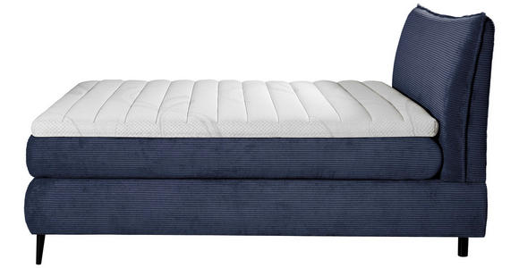 BOXSPRINGBETT 180/200 cm  in Blau  - Blau/Schwarz, Trend, Holz/Textil (180/200cm) - Esposa