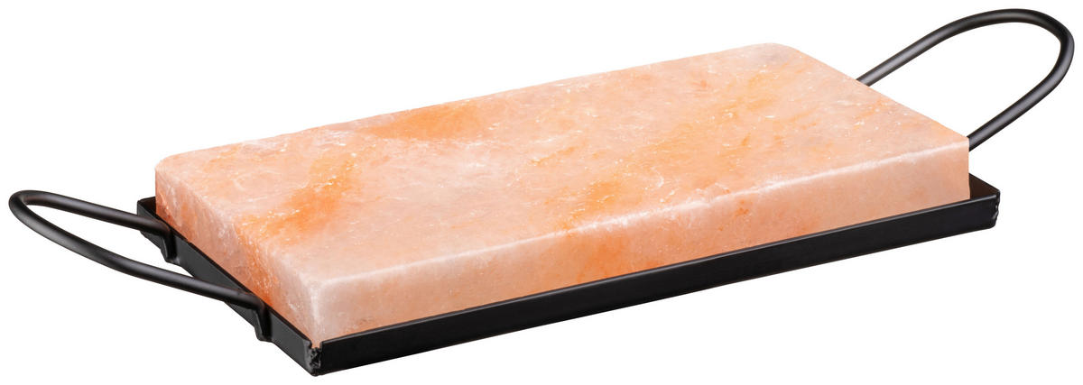 HEIßER STEIN-WARMHALTEPLATTE  - Schwarz/Rosa, Trend, Stein (32,2/2,5/10cm) - Mäser