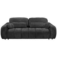 SCHLAFSOFA in Webstoff Schwarz  - Schwarz, Design, Kunststoff/Textil (256/76/112cm) - MID.YOU