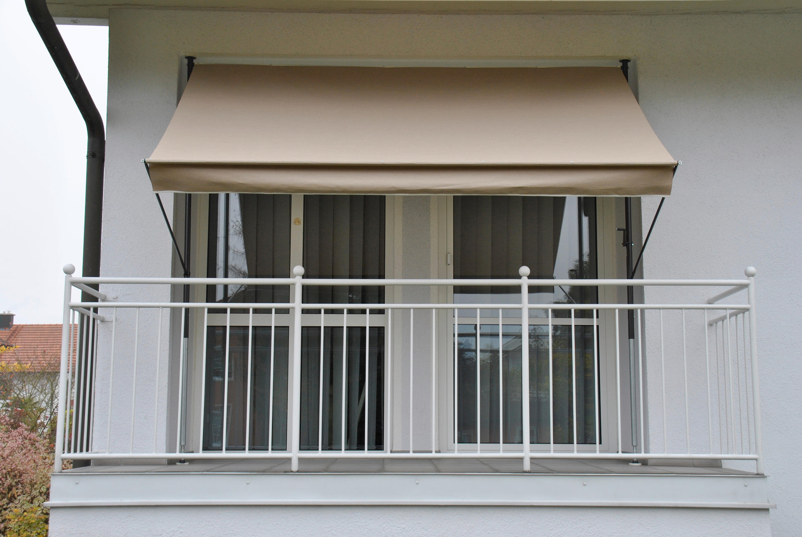 Thumbnail - Boxxx Klemmmarkise, Taupe, Metall, Textil, Uni, 200x225-275x150 cm, Sonnen- & Sichtschutz, Sichtschutz Garten, Markisen