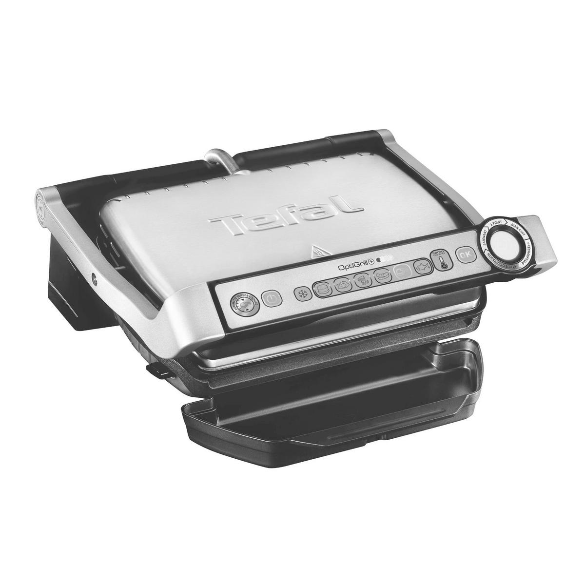 KONTAKTGRILL Optigrill+ GC712D  - Chromfarben/Schwarz, Basics (39,9/22,9/36,9cm) - Tefal