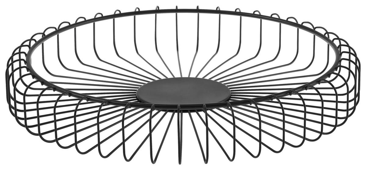 OBSTKORB ESTRA  - Schwarz, Basics, Metall (37/6cm) - Blomus
