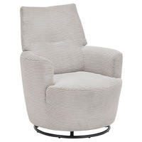 SESSEL Cord Hellgrau    - Hellgrau/Schwarz, Design, Textil/Metall (80/96/88cm) - SetOne by Musterring