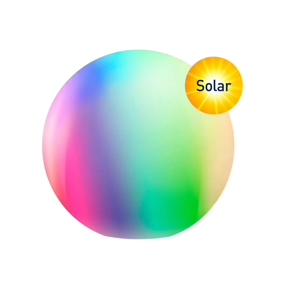 SOLARLEUCHTE  - Multicolor, Basics, Kunststoff (35cm) - Tint