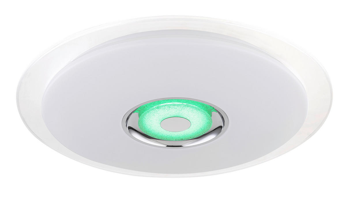 LED-DECKENLEUCHTE  Smart 60/6,1 cm   - Klar/Opal, Basics, Kunststoff/Metall (60/6,1cm) - Novel