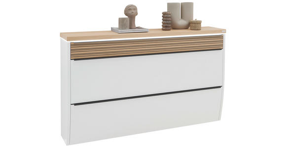 SCHUHKIPPER  in 160/96/31 cm  - Eichefarben/Anthrazit, Design, Holzwerkstoff/Metall (160/96/31cm) - Dieter Knoll