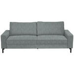3-SITZER-SOFA  in Flachgewebe Grau  - Schwarz/Grau, Design, Textil/Metall (218/86/97cm) - Hom`in