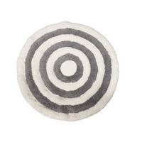 BADRUMSMATTA grå, vit 70 cm  - vit/grå, Klassisk, textil (70cm)