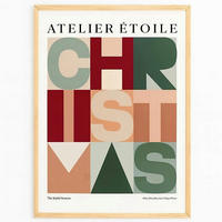 LEINWANDBILD Text 33/48/2 cm  - Dunkelgrün/Rot, Basics, Holzwerkstoff (33/48/2cm) - X-Mas