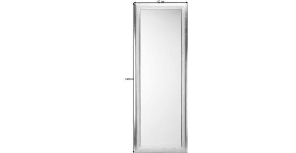 WANDSPIEGEL 50/140/1,80 cm    - Silberfarben, LIFESTYLE, Glas/Holz (50/140/1,80cm) - Landscape
