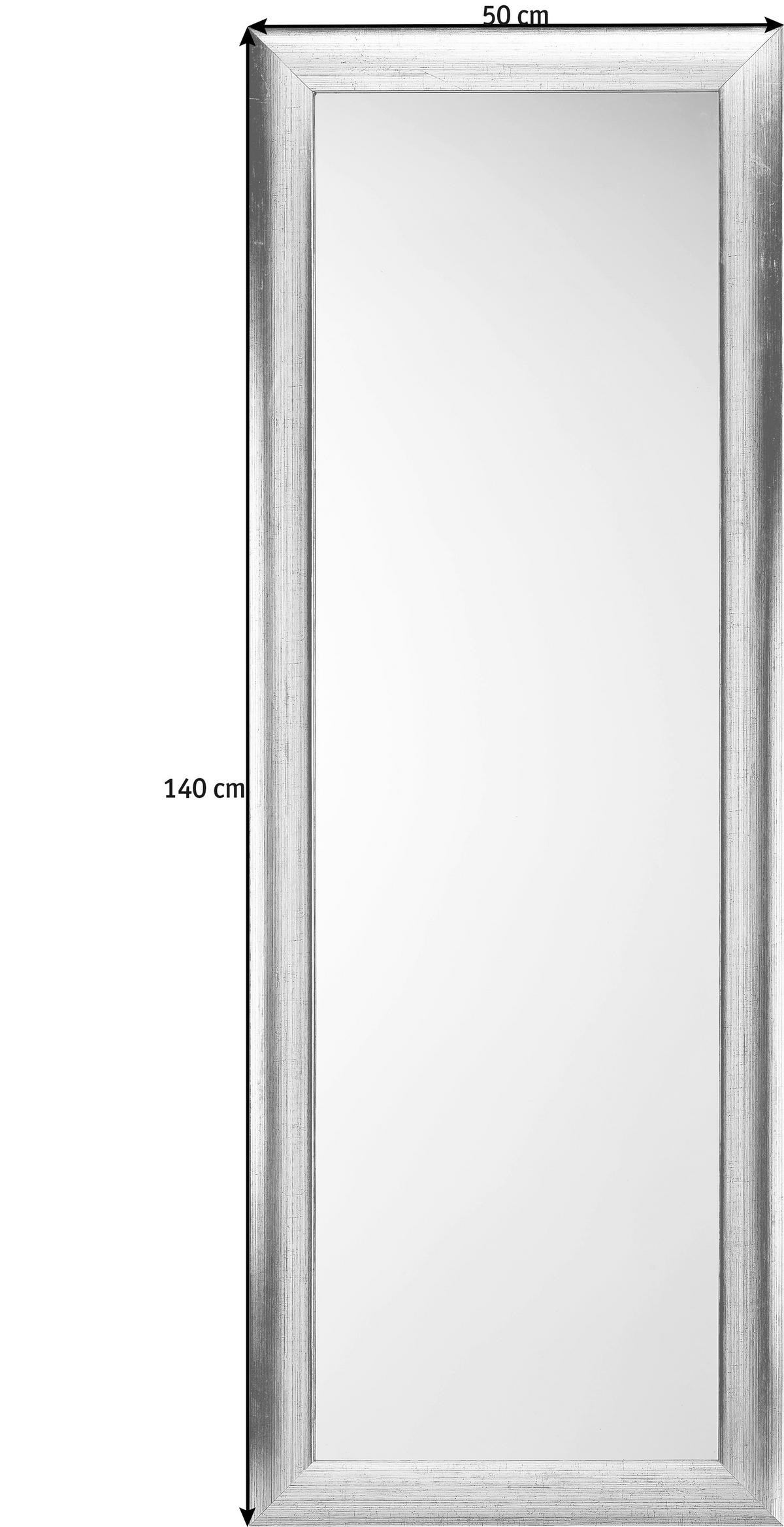 OGLINDĂ DE PERETE 50/140/1,80 cm    - argintiu/auriu, Lifestyle, sticlă/lemn (50/140/1,80cm) - Landscape