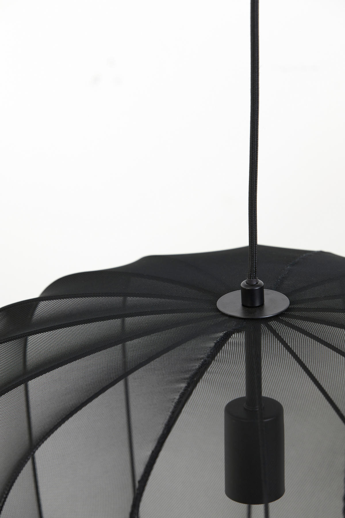 HÄNGELEUCHTE 50/37.50 cm  - Schwarz, Design, Textil (50/37.50cm) - Light & Living