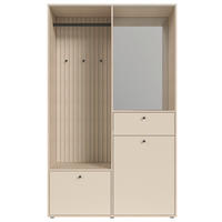 GARDEROBE 4-teilig  in 120/200/50 cm  - Kaschmir/Eichefarben, Design, Glas/Holzwerkstoff (120/200/50cm) - Xora