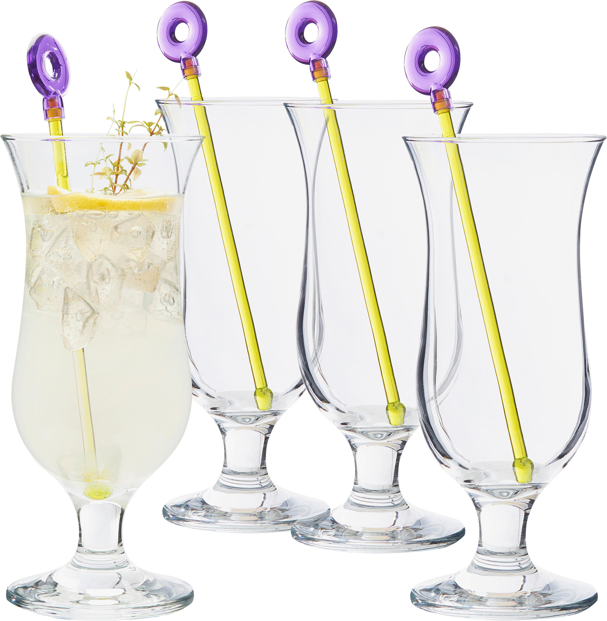 Cocktailglas-Set Riva 8-teilig - Transparent, Basics, Glas - Leonardo