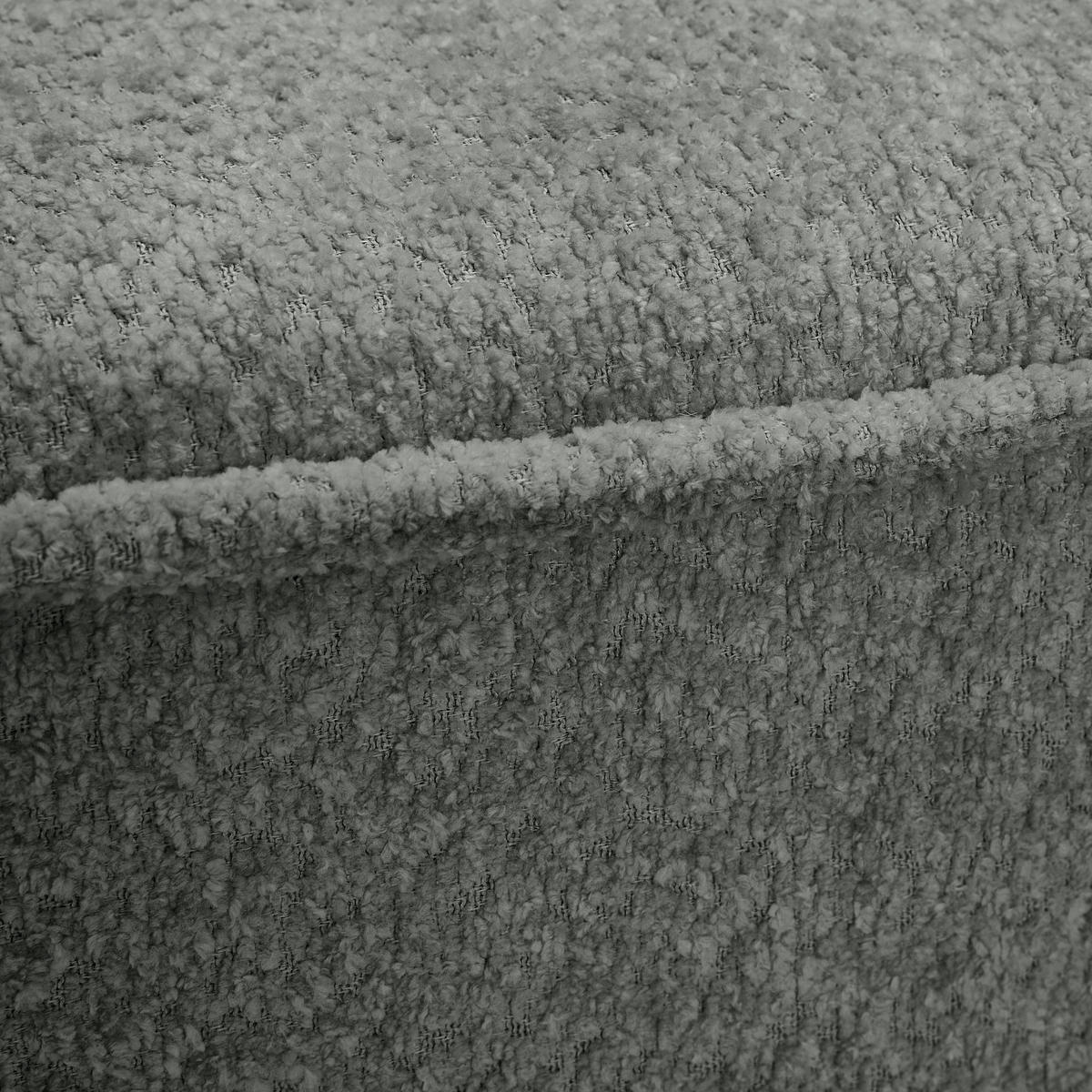 ECKSOFA in Chenille Grau  - Schwarz/Grau, Konventionell, Kunststoff/Textil (233/193cm) - Carryhome