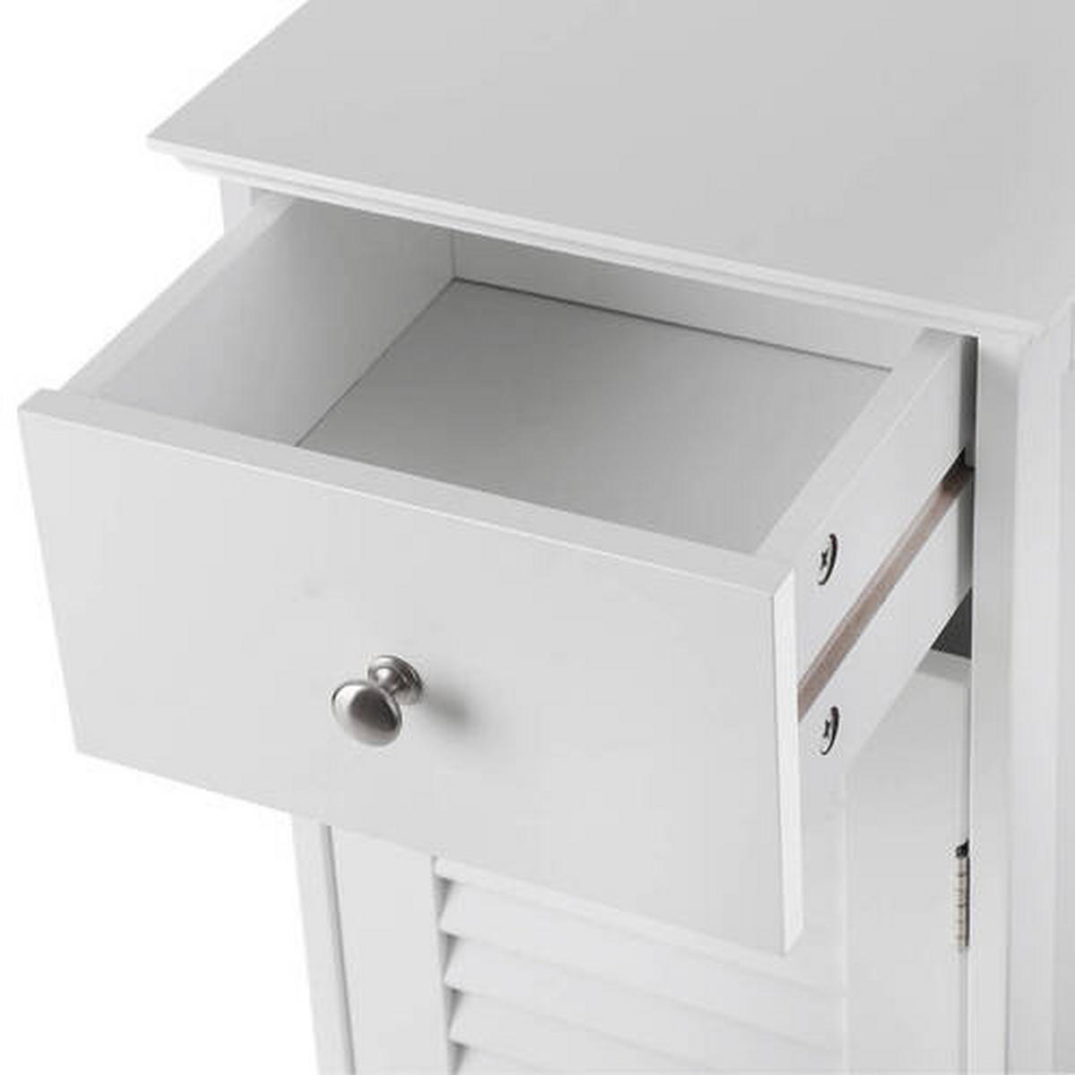 KOMODA, bílá, 32/87/30 cm - bílá, Trend, kov/kompozitní dřevo (32/87/30cm) - Boxxx