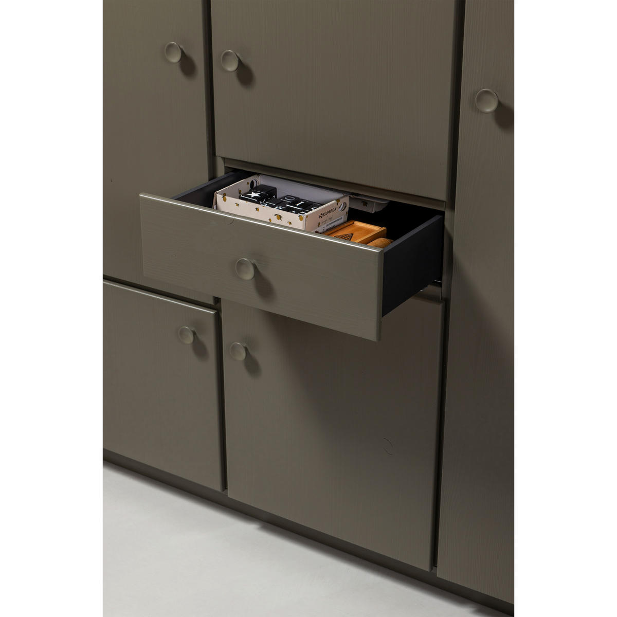 GARDEROBENSCHRANK Alfie  in 160/210/60 cm  - Grün, Design, Holz (160/210/60cm) - Livetastic