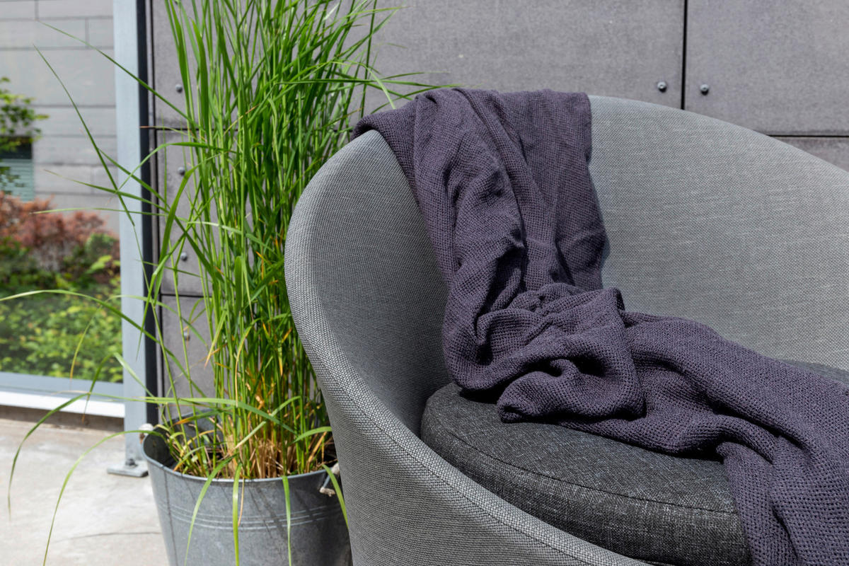 GARTENSET Aluminium  - Grau, KONVENTIONELL, Textil/Metall - Gardenson