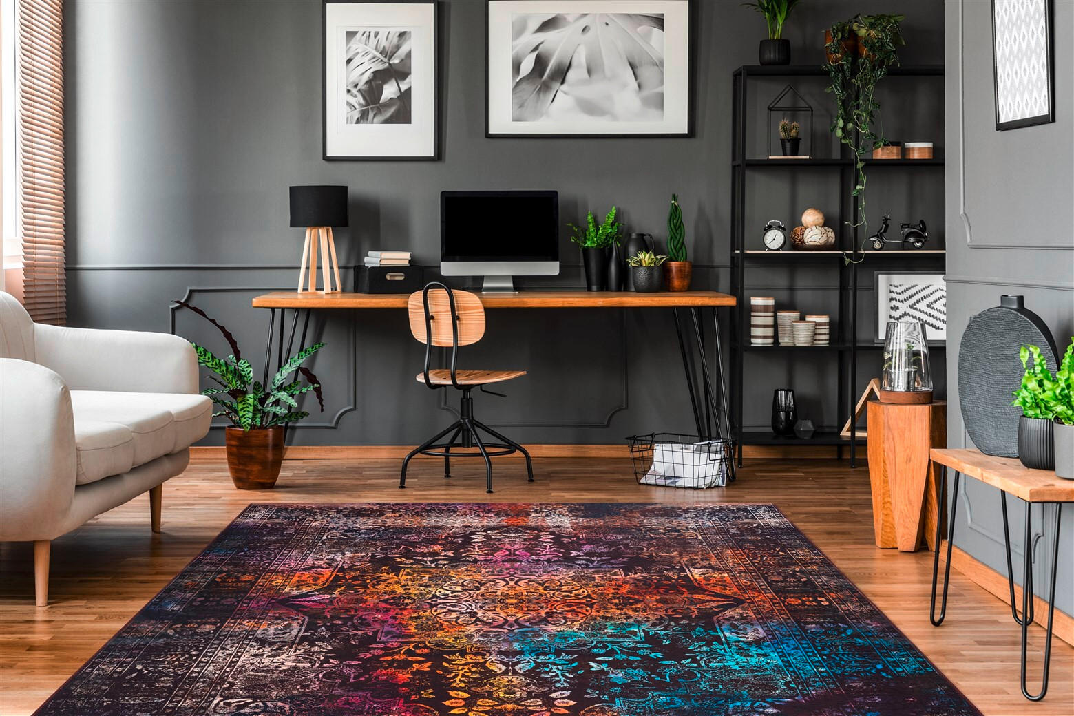 FLACHWEBETEPPICH 120/170 cm Galaxy 425 Multi / Braun Multicolor, Braun  - Multicolor/Braun, Basics, Textil (120/170cm) - Novel