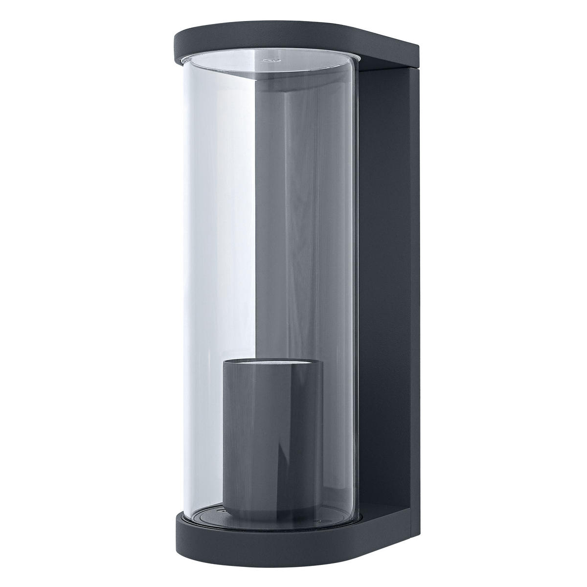 AUßENWANDLEUCHTE 11,7/8,2/22,2 cm   - Anthrazit, Basics, Glas/Metall (11,7/8,2/22,2cm) - Ledvance