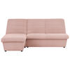 ECKSOFA in Webstoff Rosa  168/214 cm  - Schwarz/Rosa, Design, Kunststoff/Textil (168/214cm) - LOOKS by W.Joop