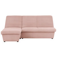 ECKSOFA in Webstoff Rosa  168/214 cm  - Schwarz/Rosa, Design, Kunststoff/Textil (168/214cm) - LOOKS by W.Joop