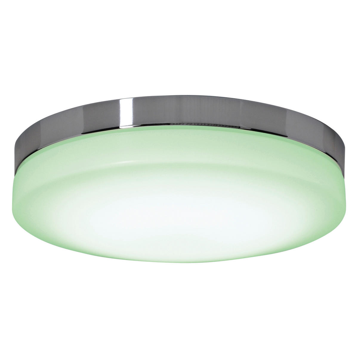 LED-DECKENLEUCHTE 29 cm  - Chromfarben/Weiß, Design, Kunststoff/Metall (29cm) - Näve