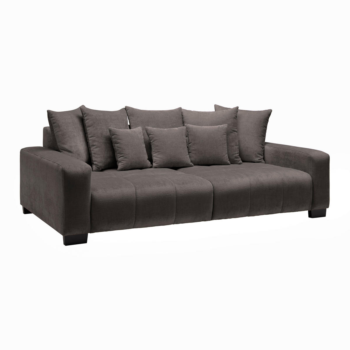 BIG SOFFA i grafitfärgad  - grafitfärgad/svart, Modern, trä (246/93/124cm) - MID.YOU