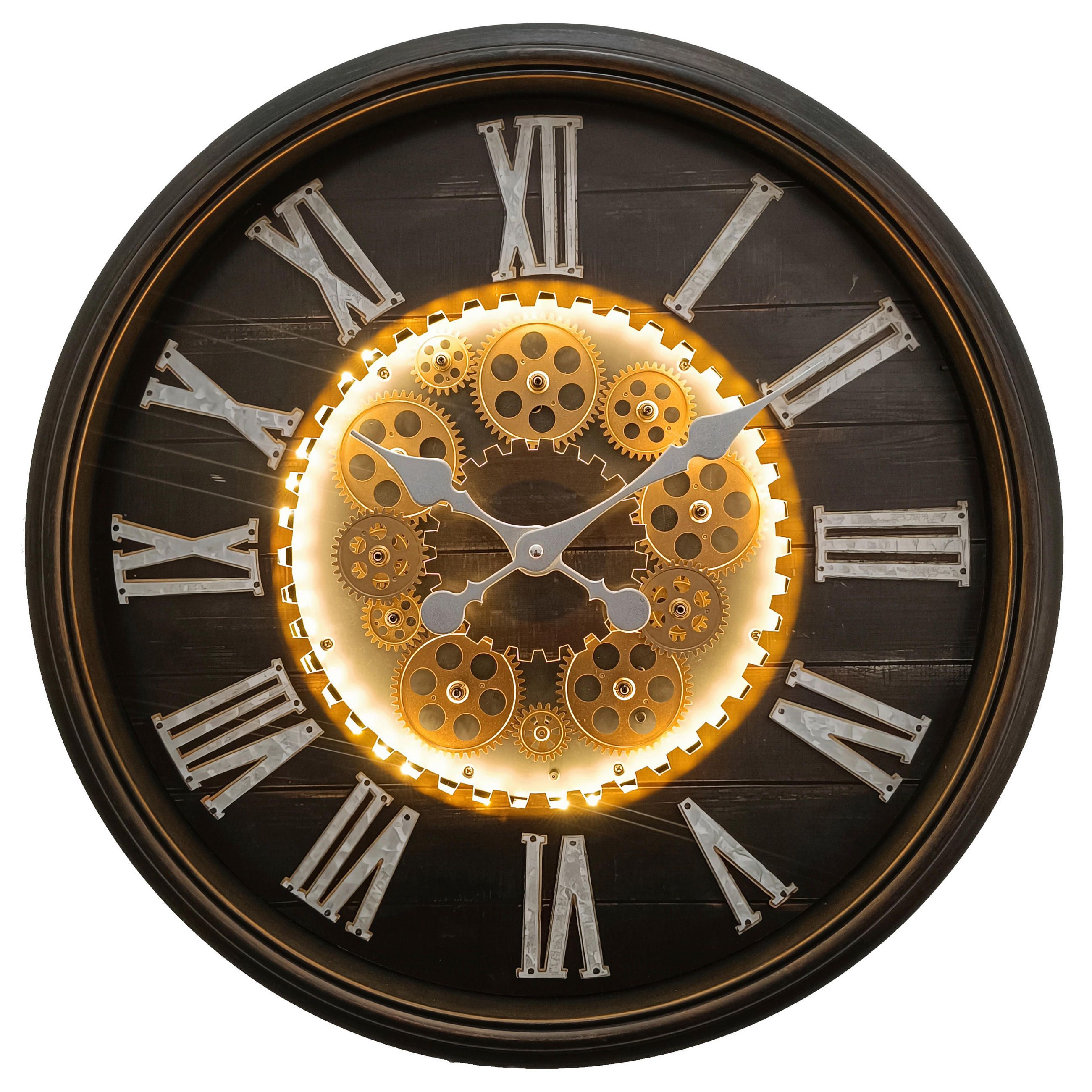 WANDUHR Alissa Schwarz  - Schwarz, Basics, Glas/Kunststoff (57,2/57,2cm) - Globo