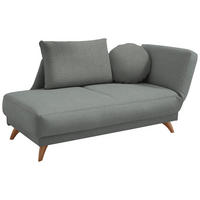 RÉCAMIERE in Flachgewebe Grau  - Grau, Design, Holz/Textil (205/87/94cm) - Bali