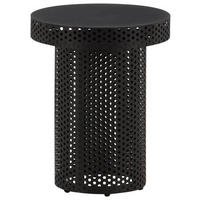 SIDOBORD i metall  - svart, Design, metall (40/50cm) - Lomoco