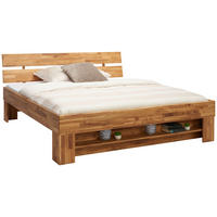 BETT 180/200 cm,  in Wildeiche,  - Wildeiche, Natur, Holz (180/200cm) - Carryhome