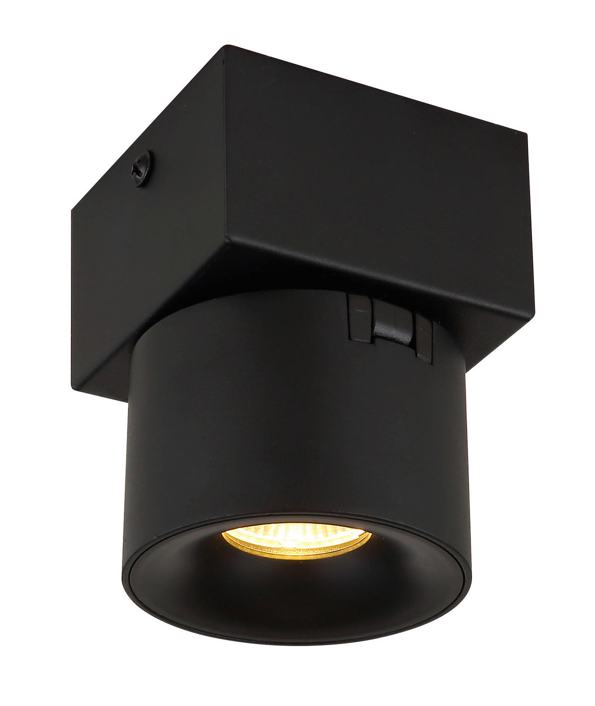 LED ZÁŘIČ, 7,2/7,2/9,5 cm - černá/průhledné, Design, kov/plast (7,2/7,2/9,5cm) - Globo