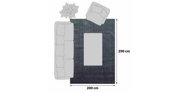 HOCHFLORTEPPICH 200/290 cm ATA 7000 Hellbraun - Hellbraun, Design, Textil (200/290cm) - Novel