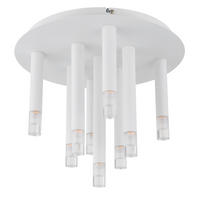 TAKLAMPA RYAN 34/29,6 cm  - klar/vit, Design, metall/plast (34/29,6cm) - Globo