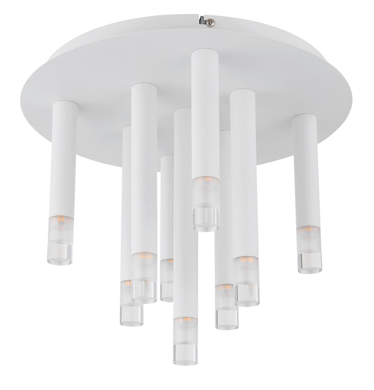 TAKLAMPA RYAN 34/29,6 cm  - klar/vit, Design, metall/plast (34/29,6cm) - Globo