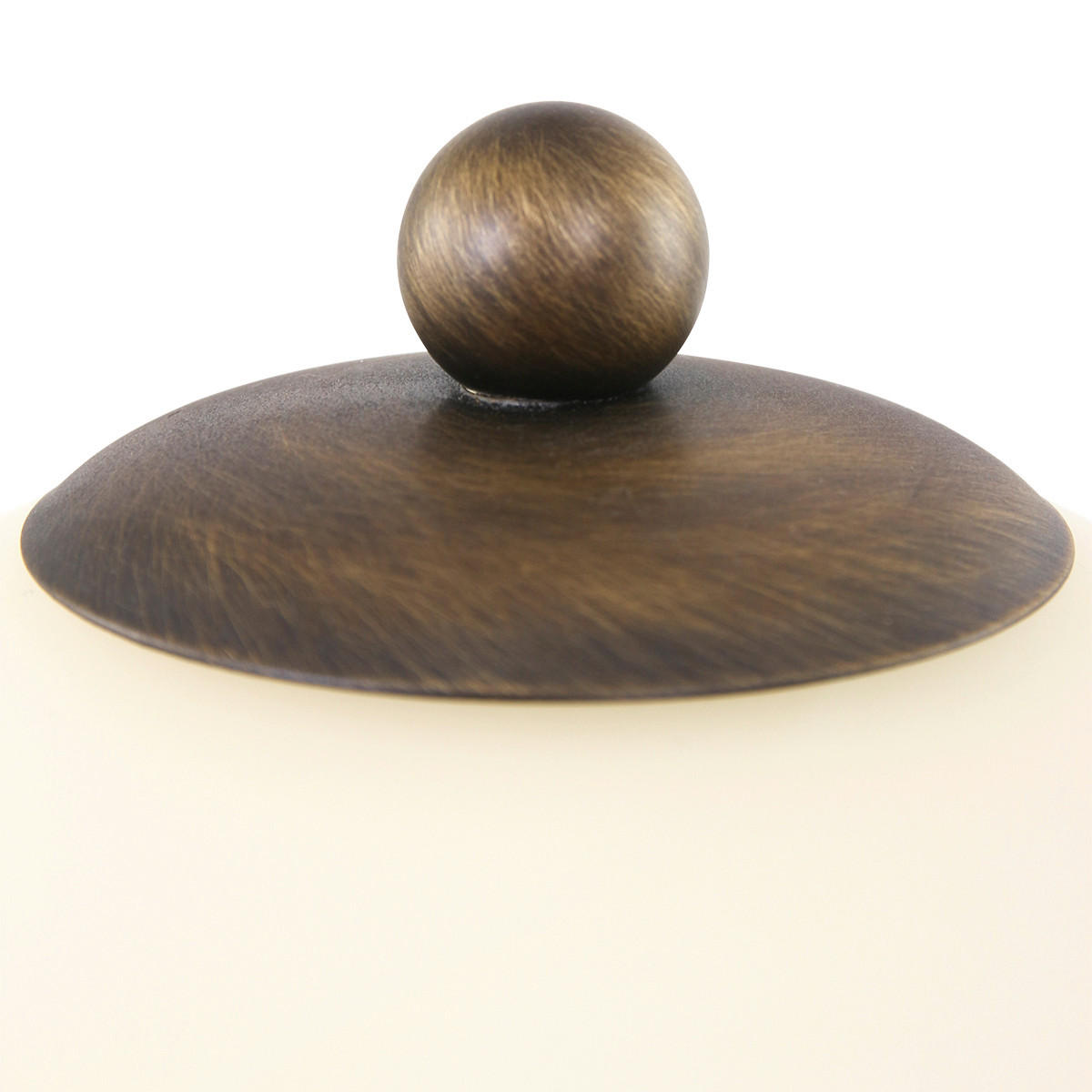 TISCHLEUCHTE Capri 25/45 cm  - Creme/Bronzefarben, KONVENTIONELL, Glas/Metall (25/45cm)