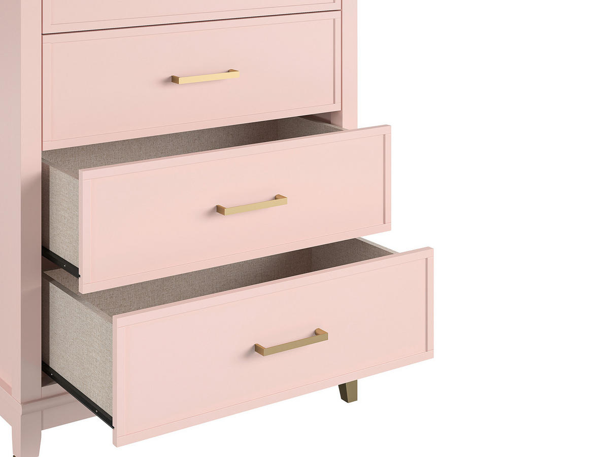 KOMMODE  in 76/106/50 cm  - Bronzefarben/Rosa, Design, Holz/Holzwerkstoff (76/106/50cm) - MID.YOU
